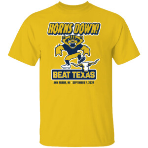 HORNS DOWN BEAT TEXAS SHIRT Michigan Wolverines