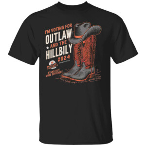I'm Voting For the Outlaw and the Hillbilly 2024 Retro Shirt