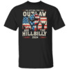 I'm Voting For the Outlaw and the Hillbilly 2024 US Flag T Shirt Vintage US Flag Retro Trump Vance 2024 President