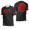 JESUS WON OHIO STATE SHIRT Black T Shirt, 2024 College Football Season, B1G, Ohio State Buckeyes