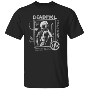 Maximum Effort Doodle Portrait T Shirt Marvel Deadpool & Wolverine