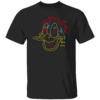 Melting Face Retro Neon Outline T Shirt Donald Duck, Disney