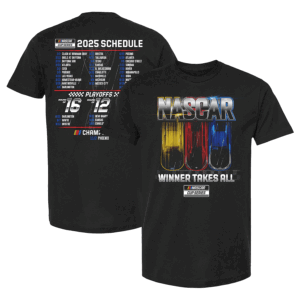 NASCAR WINNER TAKES ALL SHIRT Checkered Flag Sports 2025 NASCAR Cup Series Schedule T Shirt