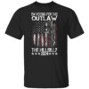 Pro 45 I'm Voting for The Outlaw And The Hillbilly 2024 T Shirt Trump Vance 2024 J.D. Vance