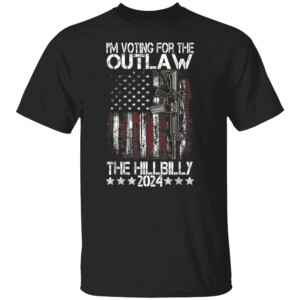 Pro 45 I'm Voting for The Outlaw And The Hillbilly 2024 T Shirt Trump Vance 2024 J.D. Vance