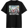 Sketchy Avengers T Shirt Marvel Deadpool & Wolverine
