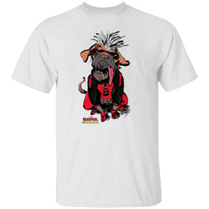 Sketchy Dogpool Comic Portrait T Shirt Marvel Deadpool & Wolverine