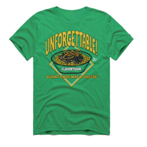 UNFORGETTABLE BURNT ENDS MAC & CHEESE SHIRT MLB x Flavortown, Oakland Athletics