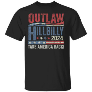 Vintage Elections Outlaw Hillbilly US Flag Shirt Trump Vance 2024