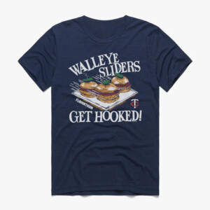WALLEYE SLIDERS GET HOOKED SHIRT MLB x Flavortown, Minnesota Twins