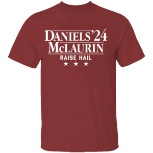DANIELS MCLAURIN '24 RAISE HAIL SHIRT Jayden Daniels, Terry McLaurin, Washington Commanders