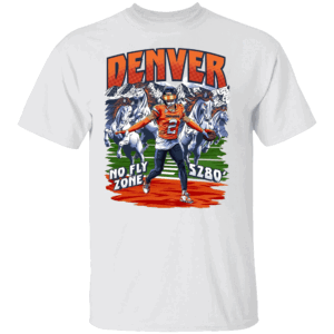 DENVER NO FLY ZONE 5280' SHIRT Pat Surtain, Denver Broncos Pro Bowler DB, White