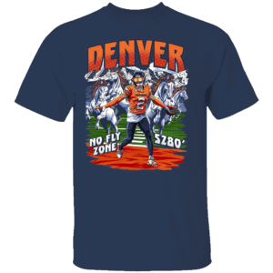 DENVER NO FLY ZONE 5280' SHIRT Pat Surtain, Denver Broncos Pro Bowler DB, navy
