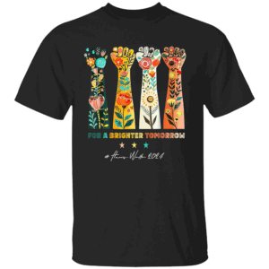 For A Brighter Tomorrow 2024 T Shirt Hands Vote, Harris Waltz 2024