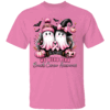 In October We Wear Pink Ghost Witch Breast Cancer Awareness T Shirt