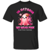 In October We Wear Pink Ghost Witch Breast Cancer Awareness T Shirt