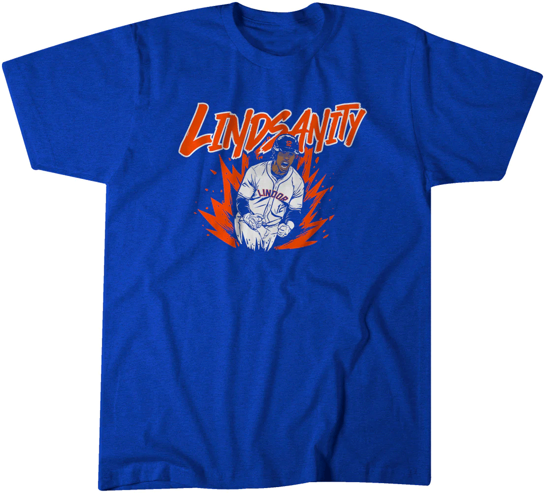 LINDSANITY SHIRT Lindsanity Yell, Francisco Lindor, New York Mets LINDSANITY SHIRT Lindsanity Yell, Francisco Lindor, New York Mets