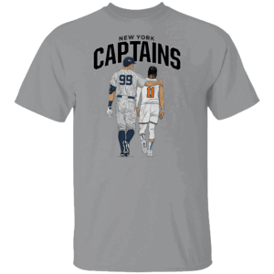 New York Captains Shirt Aaron Judge, Jalen Brunson, New York Yankees, New YYork Knicks