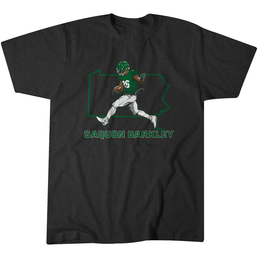SAQUON STATE STAR SHIRT Saquon Barkley, Philadelphia Eagles SAQUON STATE STAR SHIRT Saquon Barkley, Philadelphia Eagles