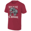 Taught The Dogs To Behave Shirt Alabama Crimson Tide