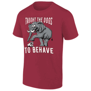 Taught The Dogs To Behave Shirt Alabama Crimson Tide