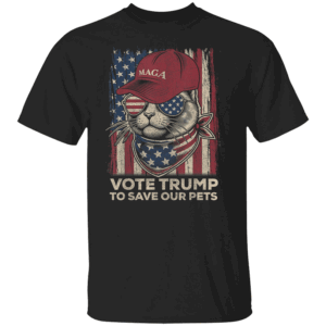Vote Trump To Save Our Pets Shirt American Flag Vote Trump To Save Our Pets 2024, Maga Trump T Shirt