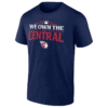 WE OWN THE CENTRAL SHIRT 2024 AL Central Division Champions Locker Room T Shirt, Cleveland Guardians