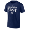 WE OWN THE EAST SHIRT 2024 AL East Division Champions Locker Room T Shirt, New York Yankees