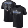 2024 American League Champions Single Roster T Shirt New York Yankees
