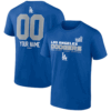 2024 National League Champions Custom Name & Number T Shirt Los Angeles Dodgers