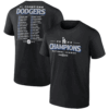 2024 National League Champions Single Roster T Shirt Los Angeles Dodgers