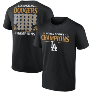 2024 World Series Champions Jersey Roster T Shirt Los Angeles Dodgers