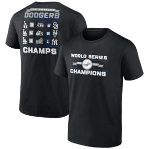 2024 World Series Champions Schedule T Shirt Los Angeles Dodgers