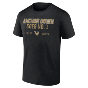 ANCHOR DOWN GOES NO. 1 SHIRT Vanderbilt Commodores