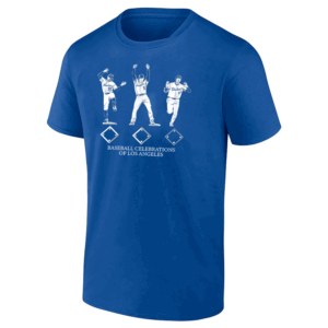 BASEBALL CELEBRATIONS OF LOS ANGELES SHIRT Ohtani, Betts, & Freeman Dance Celebrations, 2024 MLB World Series Champions, Los Angeles Dodgers