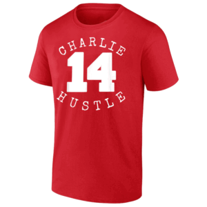 Charlie Hustle T Shirt Pete Rose, Cincinnati Reds