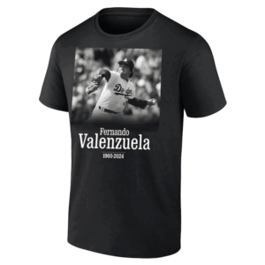 FERNANDO VALENZUELA 1960 2024 SHIRT Fernando Valenzuela, Los Angeles Dodgers