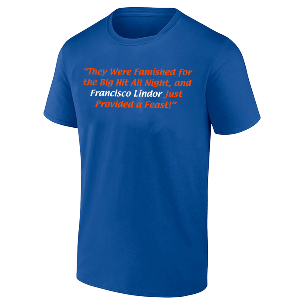 FROM FAMISHED TO FEAST SHIRT Francisco Lindor, 2024 National League Division Champions, New York Mets FROM FAMISHED TO FEAST SHIRT Francisco Lindor, 2024 National League Division Champions, New York Mets
