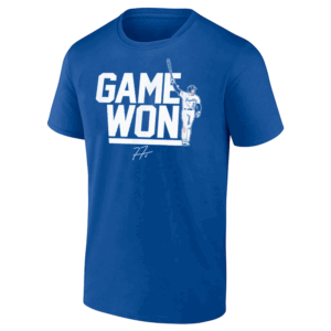 GAME WON SHIRT Freddie Freeman, 2024 MLB World Series Champions, Los Angeles Dodgers