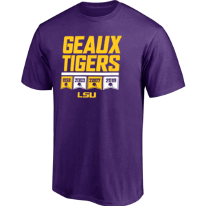 GEAUX TIGERS YEARS OF CHAMPS SHIRT LSU Football, Geaux Tigers, LSU Tigers