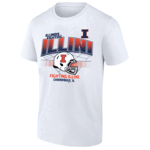 Helmet Grid T Shirt Illinois Football, Illinois Fighting Illini