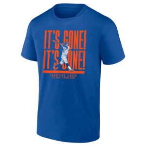 IT'S GONE IT'S GONE SHIRT Francisco Lindor, 2024 National League Division Champions, New York Mets