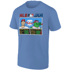 MLB Jam Phillies Realmuto And Phillie Phanatic Shirt Philadelphia Phillies