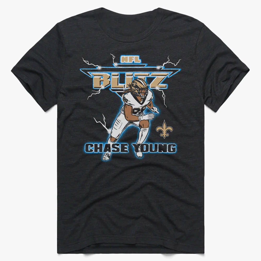 NFL Blitz Saints Chase Young Shirt New Orleans Saints NFL Blitz Saints Chase Young Shirt New Orleans Saints