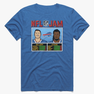 NFL Jam Bills Allen And Cook Shirt Josh Allen and James Cook, Buffalo Bills