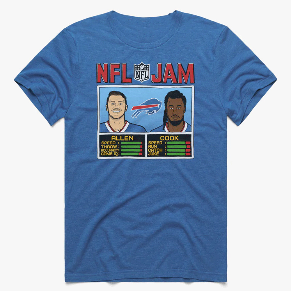 NFL Jam Bills Allen And Cook Shirt Josh Allen and James Cook, Buffalo Bills NFL Jam Bills Allen And Cook Shirt Josh Allen and James Cook, Buffalo Bills
