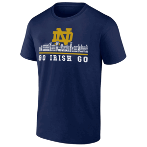 NOTRE DAME 2024 TEAM ROSTER CITY SKYLINE GO IRISH GO SHIRT Notre Dame Fighting Irish