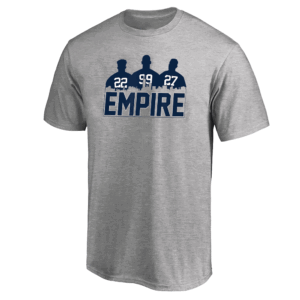 NY EMPIRE SHIRT Juan Soto, Aaron Judge and Giancarlo Stanton, 2024 American League Champions T Shirt New York Yankees
