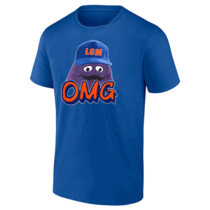 OMG New York T Shirt Grimace, 2024 National League Division Champions, New York Mets
