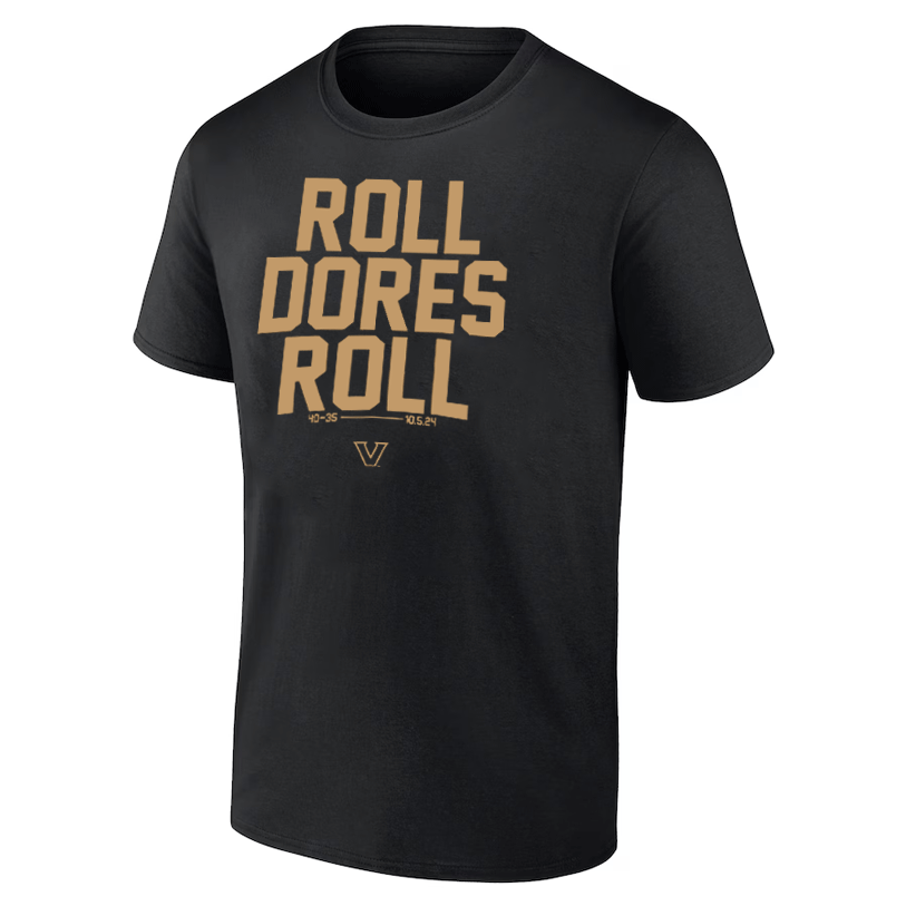 ROLL DORES ROLL SHIRT Vanderbilt Commodores ROLL DORES ROLL SHIRT Vanderbilt Commodores